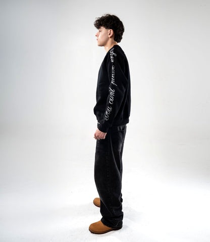 CREW-NECK EMBROIDERY BLACK