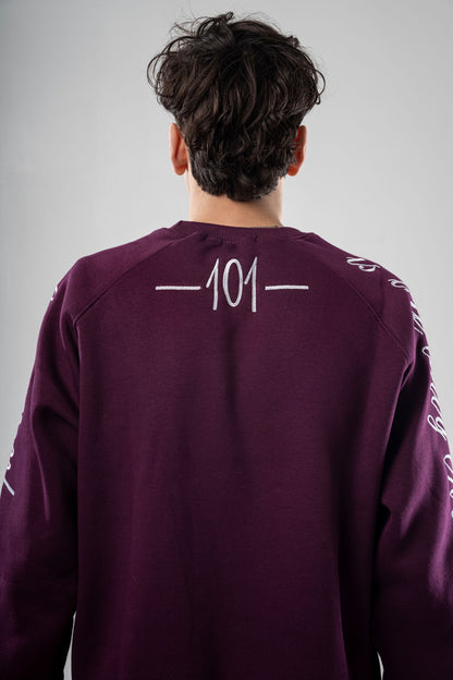 CREW-NECK EMBROIDERY PURPLE